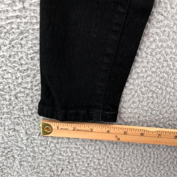 Everlane Jeans Womens 26 Black Curvy High Rise Skinny Leg Stretch Slimming Denim - Picture 10 of 11